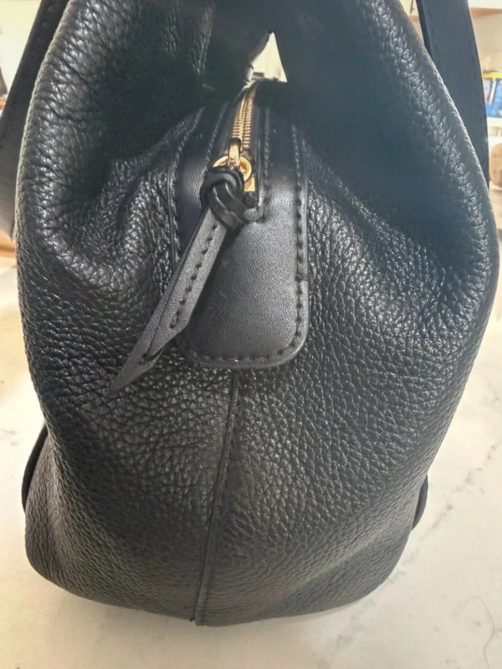Michael Kors Molly Large Pebbled Leather Shoulder Bag